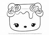 Num Noms Mallow Strawberry Step Drawingtutorials101 Draw Toys sketch template