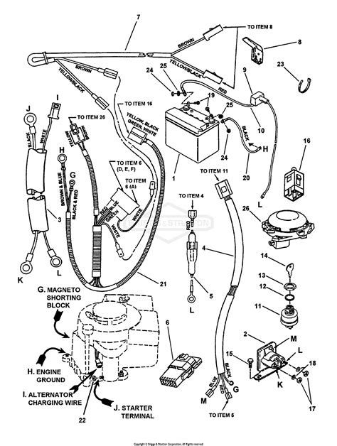 briggs  stratton electric start wiring diagram wiring diagram  schematics