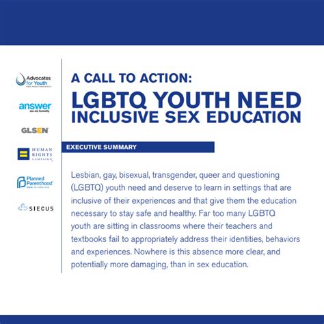 a call to action lgbtq youth need inclusive sex education siecus