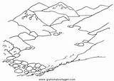Glaciale Lago Disegni Teich Colorare Bambini Paesaggi Midisegni Malvorlagen Landschaft sketch template