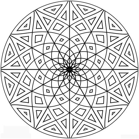 printable geometric coloring pages  adults
