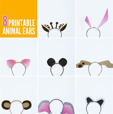 printable animal ears  animal jam paging supermom