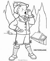 Coloring Pages Kids Printable Switzerland Swiss Print Paper Children Raisingourkids Colouring Sheets Land Help Template Printing Crafts Folk Kid Around sketch template
