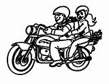 Coloring Motorbike Pages Print Lego sketch template
