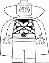 Coloring Martian Manhunter Lego Pages Coloringpages101 sketch template