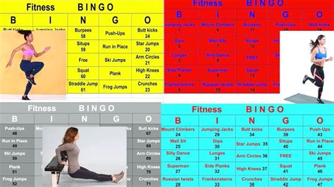 fitness bingo challenge youtube
