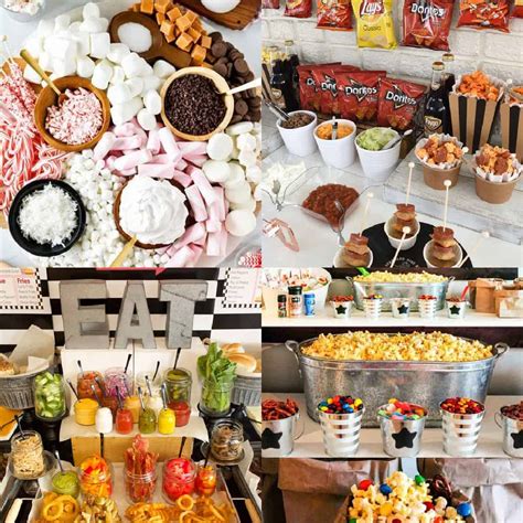 food bar ideas  parties hairs   place