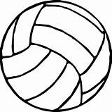 Volleyball Wecoloringpage Clipartmag sketch template