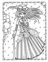 Steampunk Quirky Ages Coloriages фэнтези Fantasi Fantasie sketch template