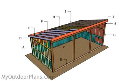 loafing shed plans myoutdoorplans  woodworking