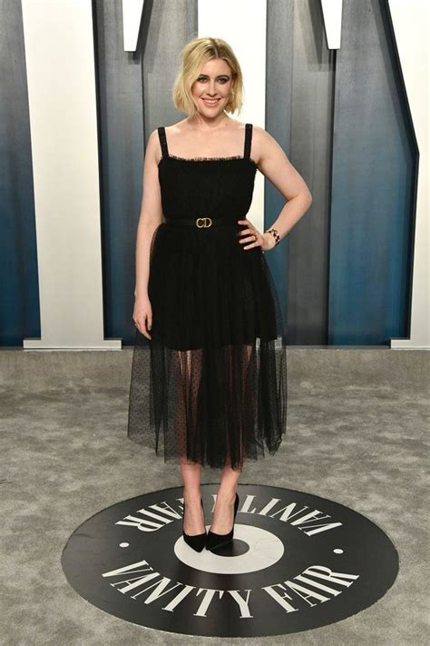 Greta Gerwig In Christian Dior 2020 Vanity Fair Oscar