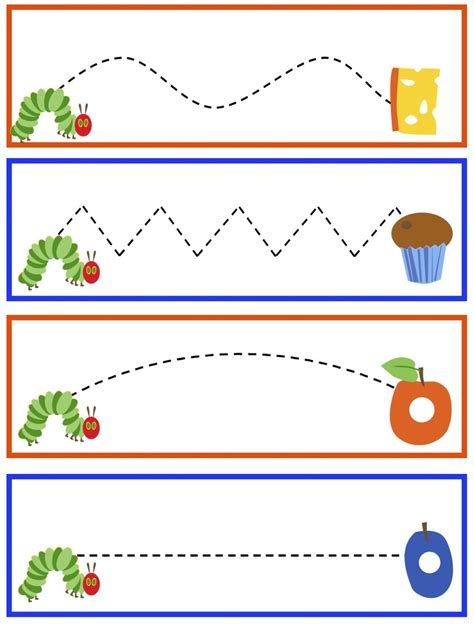 hungry caterpillar worksheets tracingwiththevery