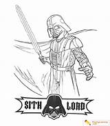 Gon Jinn Sith Vader sketch template