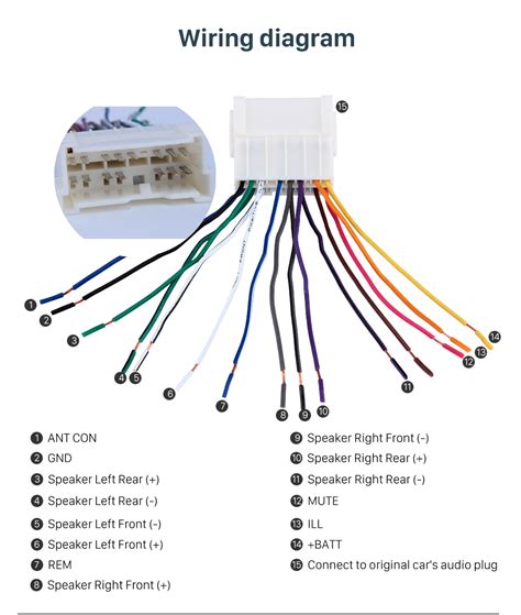 diagram hyundai elantra  car stereo wiring diagram harness pinout mydiagramonline