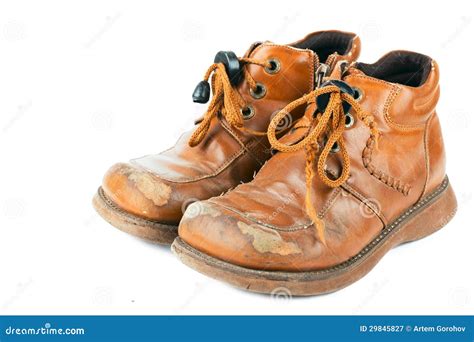 oude schoenen stock afbeelding image  apparatuur stof