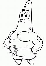 Patrick Coloring Pages Muscle Spongebob Starfish Star Drawing Nick Jr Printable Drawings Kids Cartoons Off Cartoon Online Popular Library Clipart sketch template