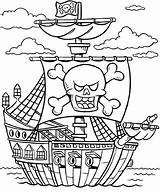 Pirate Coloring Printable Pages Flag Template Kids Ship Colouring Color Pirates Templates Sheets Printables sketch template