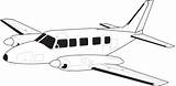 Cessna Piper Clipartmag sketch template