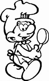 Coloring Pages Wecoloringpage Smurf Chef Boy Go sketch template