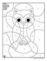 Color Owl Number Coloring Animal Pages Preschool Numbers Kids Printable Animals Worksheets Kindergarten Activities Preschoolers Math Woojr Colouring Letter Hard sketch template