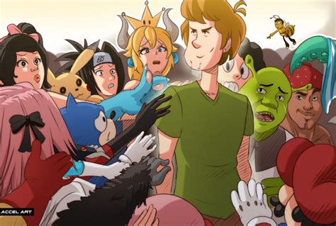 In Shaggy We Trust By Accelart Shaggy Rogers Cartoon Crossovers