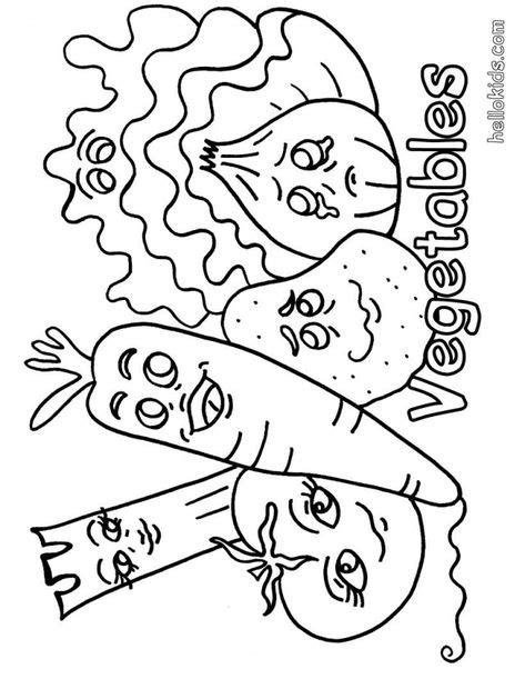 great image  fruits  vegetables coloring pages vegetable