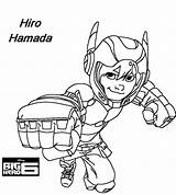 Nouveaux Hiro Heros Hamada Poing Colorier sketch template