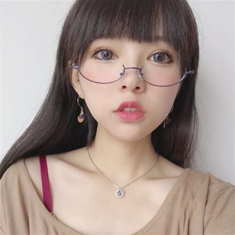 Cute Anime Girl With Black Hair And Glasses Anime