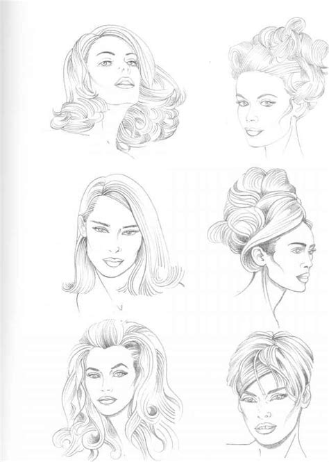 hairstyles draw hair sketch   draw hair fashion drawing