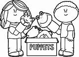 Puppet Coloring Puppets Pages Kids Show Playing Color Printable Theater Box Fresh Getdrawings Getcolorings Wecoloringpage Colorings sketch template