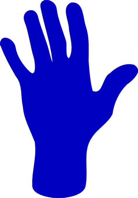 blue hand clip art  clkercom vector clip art  royalty  public domain