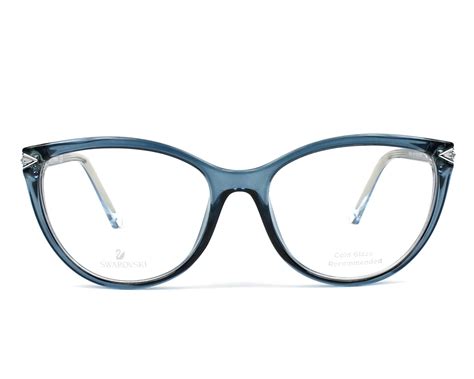 swarovski eyeglasses sk 5245 084 blue visionet