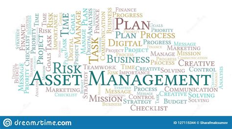 Asset Management Word Cloud Made With Text Only Stock Illustration