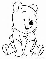 Pooh Baby Bear Coloring Pages Drawing Clipart Disneyclips Clipartmag Clipground Funstuff sketch template