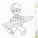 Construction Worker Pages Coloring Color Uteer sketch template