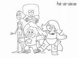 Steven Universe Coloring Pages Characters Color Printable Print Popular Book Template sketch template