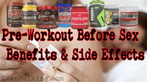 pre workout before sex benefits and side effects of these supplements