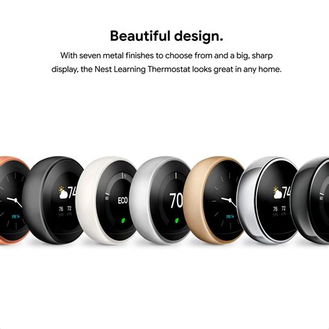 nest  generation learning programmable thermostat brushed brass tus buy   india