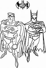 Coloring Batman Superman Vs Pages Popular sketch template
