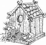 Coloring Pages Adults Christmas Adult Bird House Printable Garden Village Birdhouse Realistic Sheets Book Difficult Houses Drawing Fairy Books Bing sketch template