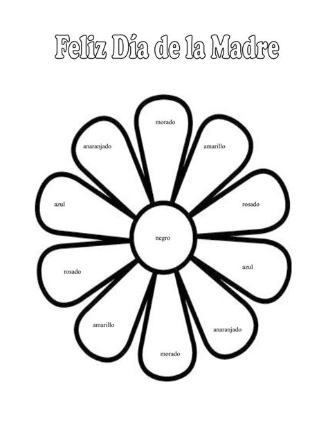 mothers day coloring pages  spanish