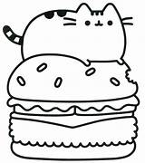 Pusheen Hamburger Coloring Pages Printable Categories sketch template