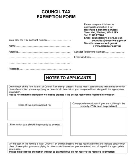 sample tax exemption forms