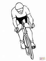 Ciclismo Kolarstwo Corsa Kolorowanka Kolorowanki Disegnare Facili Kleurplaten Cycling Druku Strada Dzieci sketch template