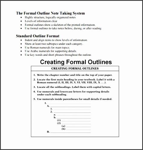 outline templates sampletemplatess sampletemplatess