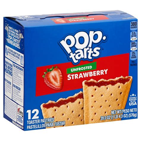 pop tarts unfrosted strawberry toaster pastries shop cereal