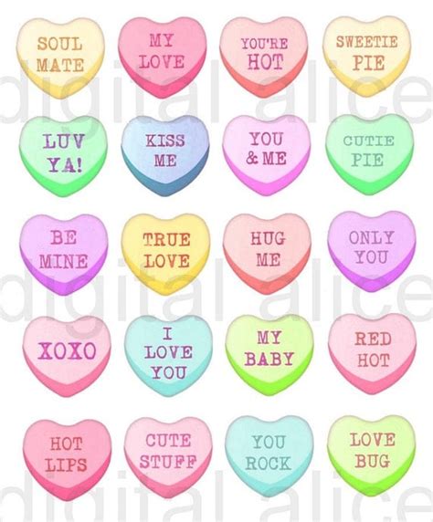 printable candy hearts