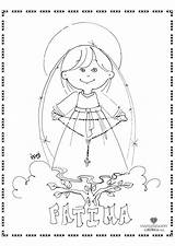 Fatima Coloring Lady Pages Rosary Catholic Cute Religion Prayer Kids School Getcolorings Printables Crafts Homeschooling Saints Color Getdrawings sketch template