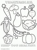 Coloring Food Healthy Pages Printable Foods Vegetables Unhealthy Drawing Sheets Kids Colouring Vegetable Preschool Print Sheet Cute Fruit Albanysinsanity Without sketch template