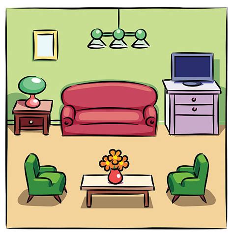 royalty  empty living room clip art vector images illustrations